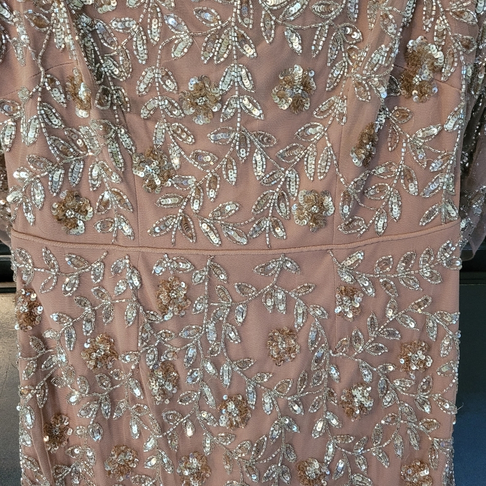 Aiden Maddox beaded & sequined column long gown - 6. L65 - Picture 8 of 10